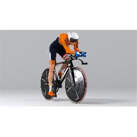 Track Cyclist Animated HQ 001 3D model